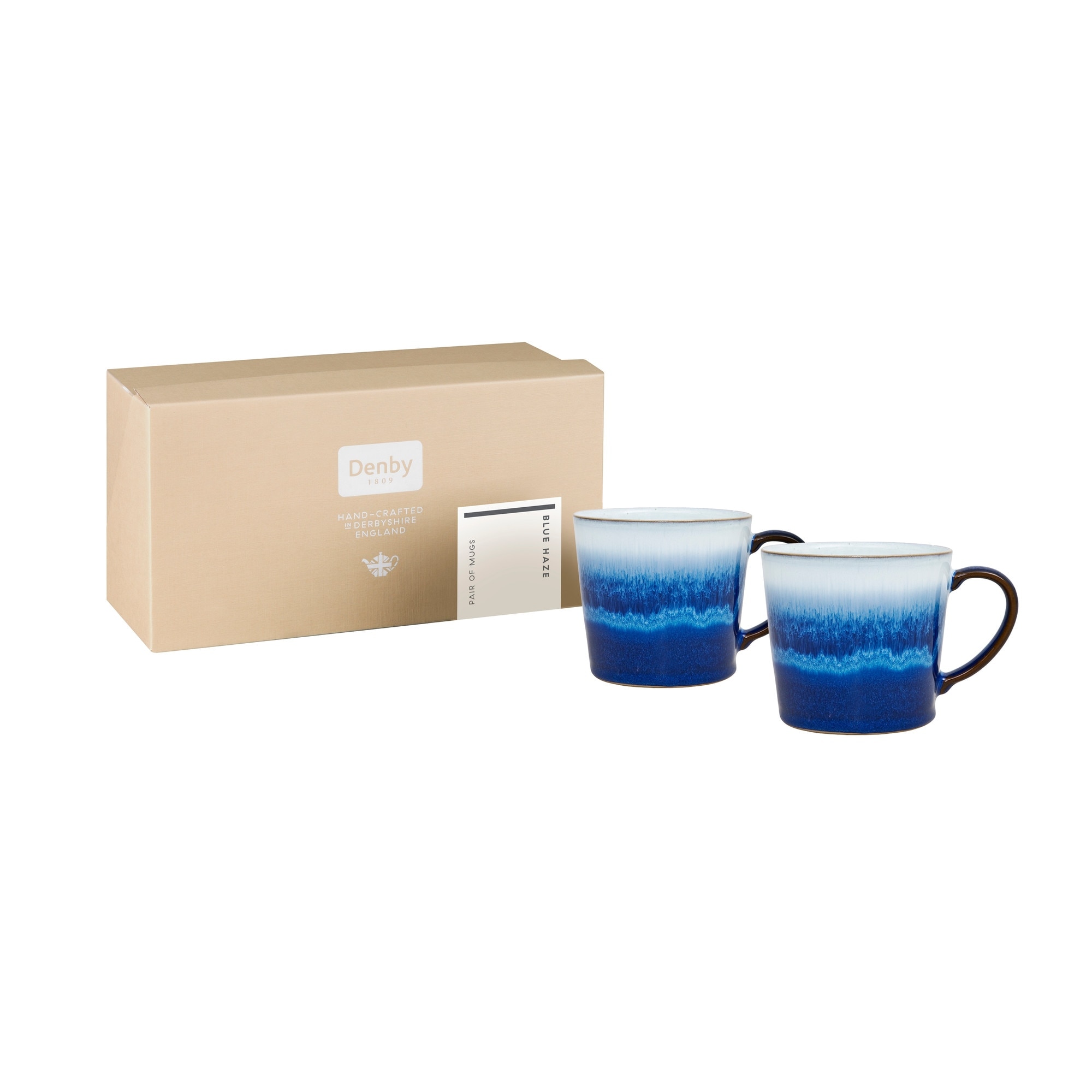 Product photograph of Blue Haze 2 Piece Large Mug Set from Denby Retail Ltd