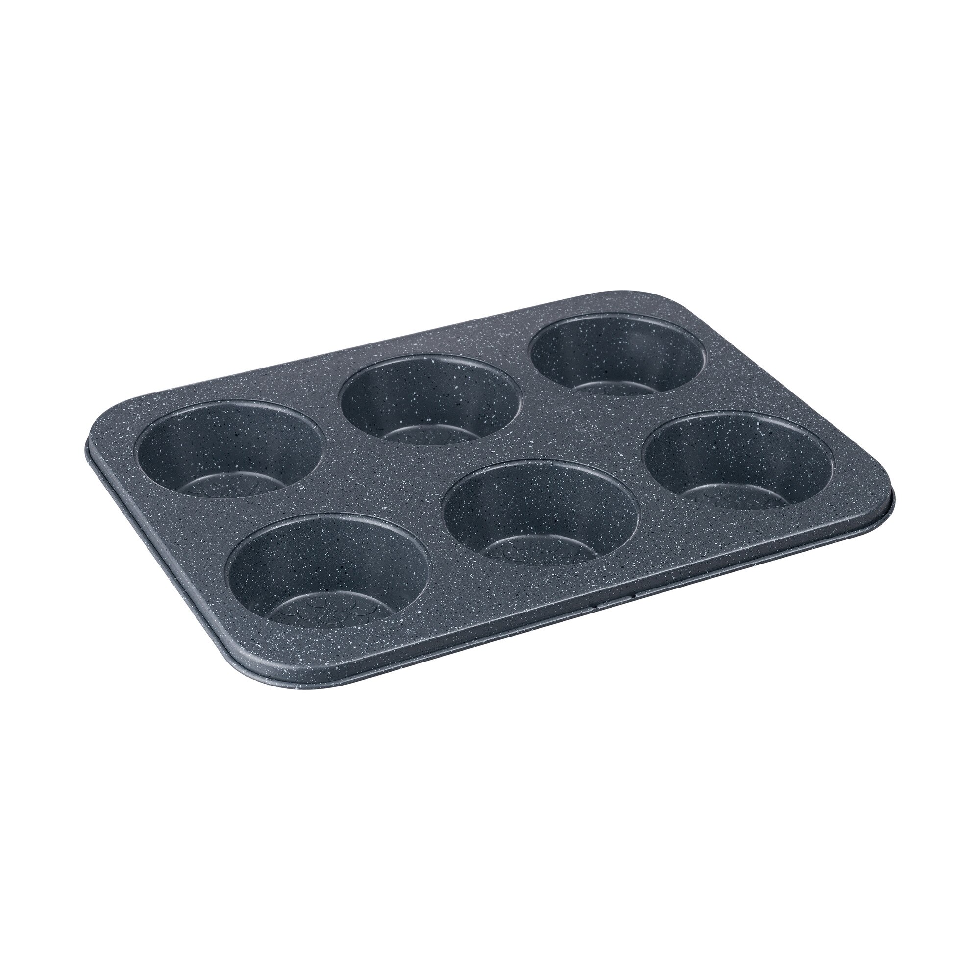 Product photograph of Denby Quantanium Finish 6 Cup Muffin Tin from Denby Retail Ltd