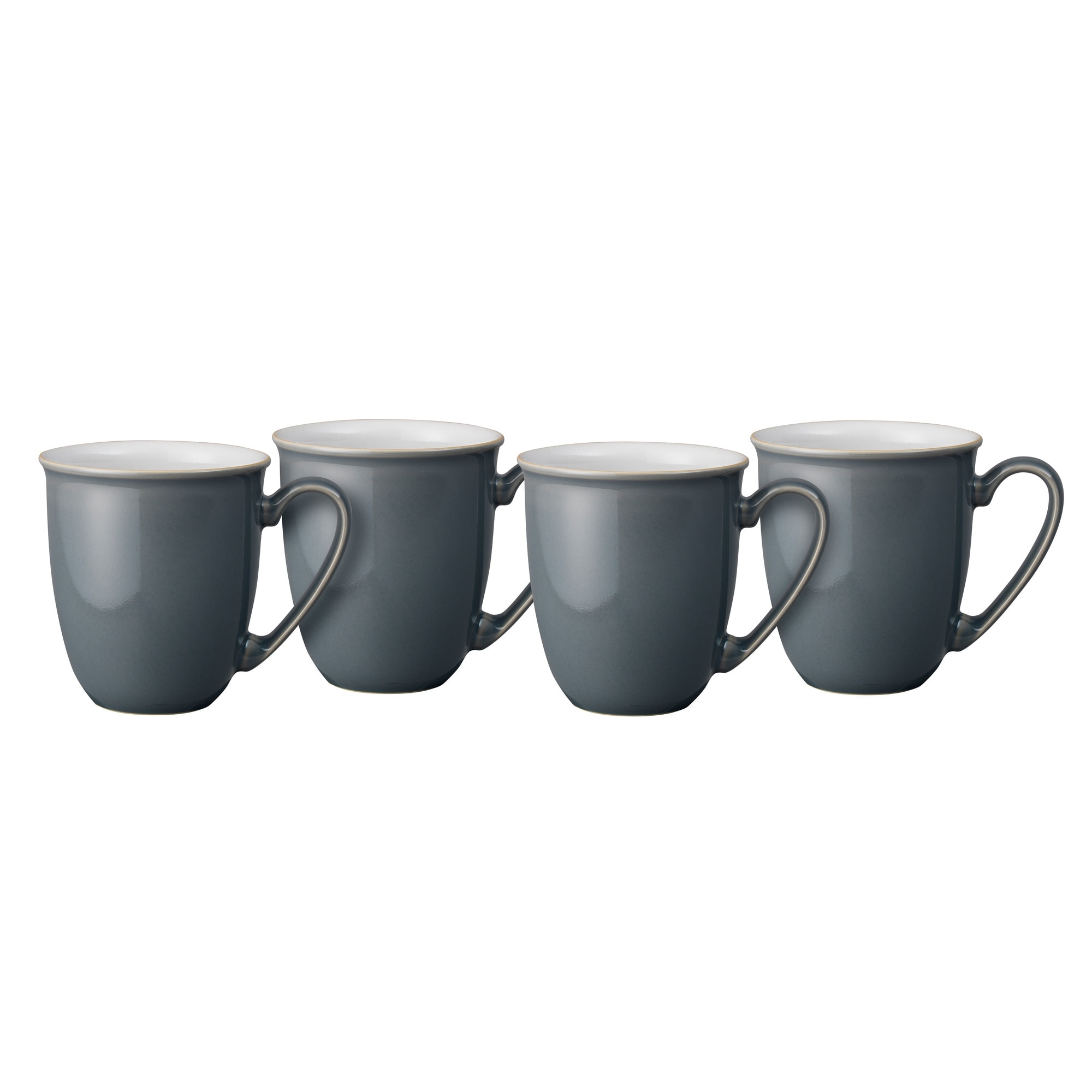 Product photograph of Elements Fossil Grey Set Of 4 Coffee Beaker Mugs from Denby Retail Ltd