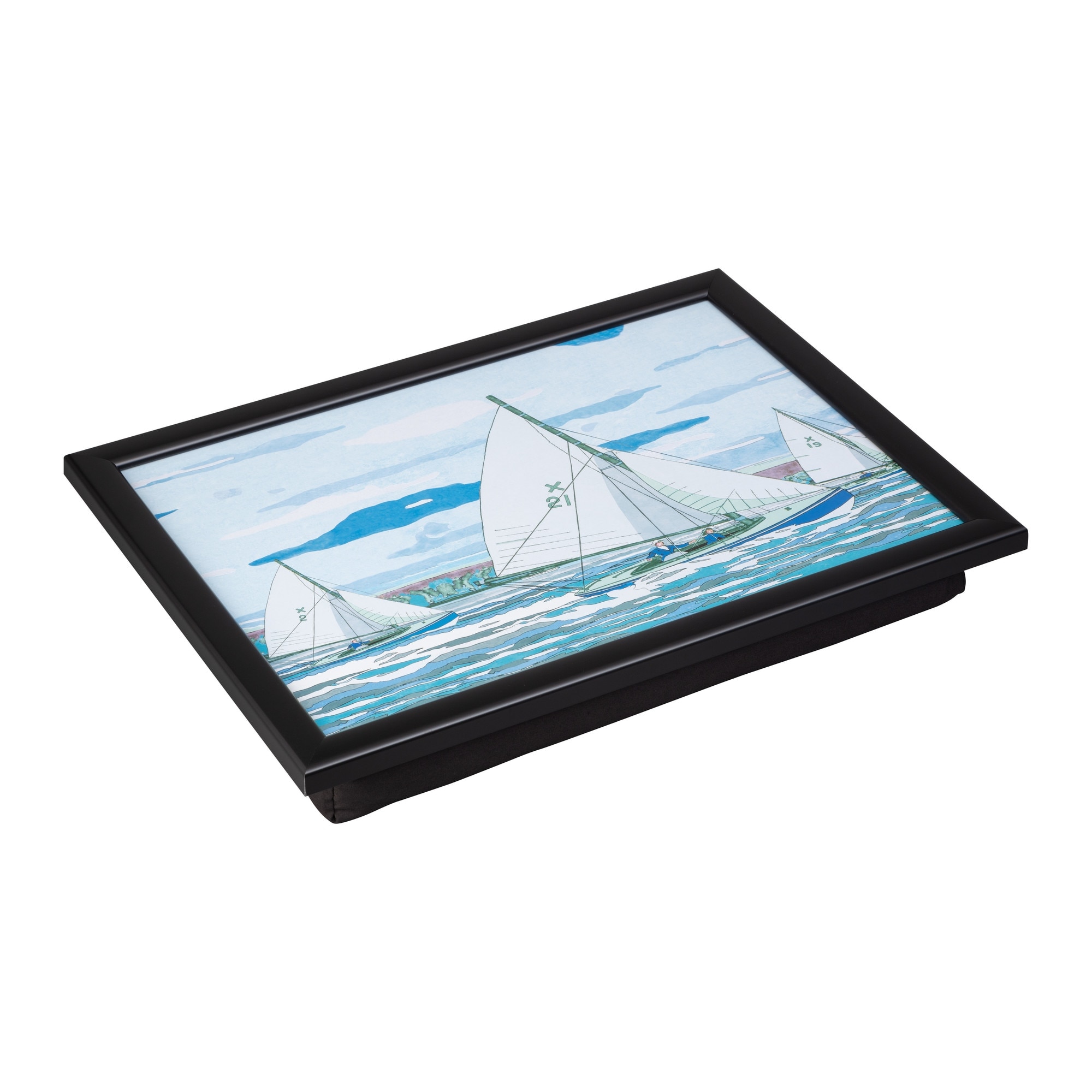 Product photograph of Denby Sailing Laptray With Black Edge from Denby Retail Ltd