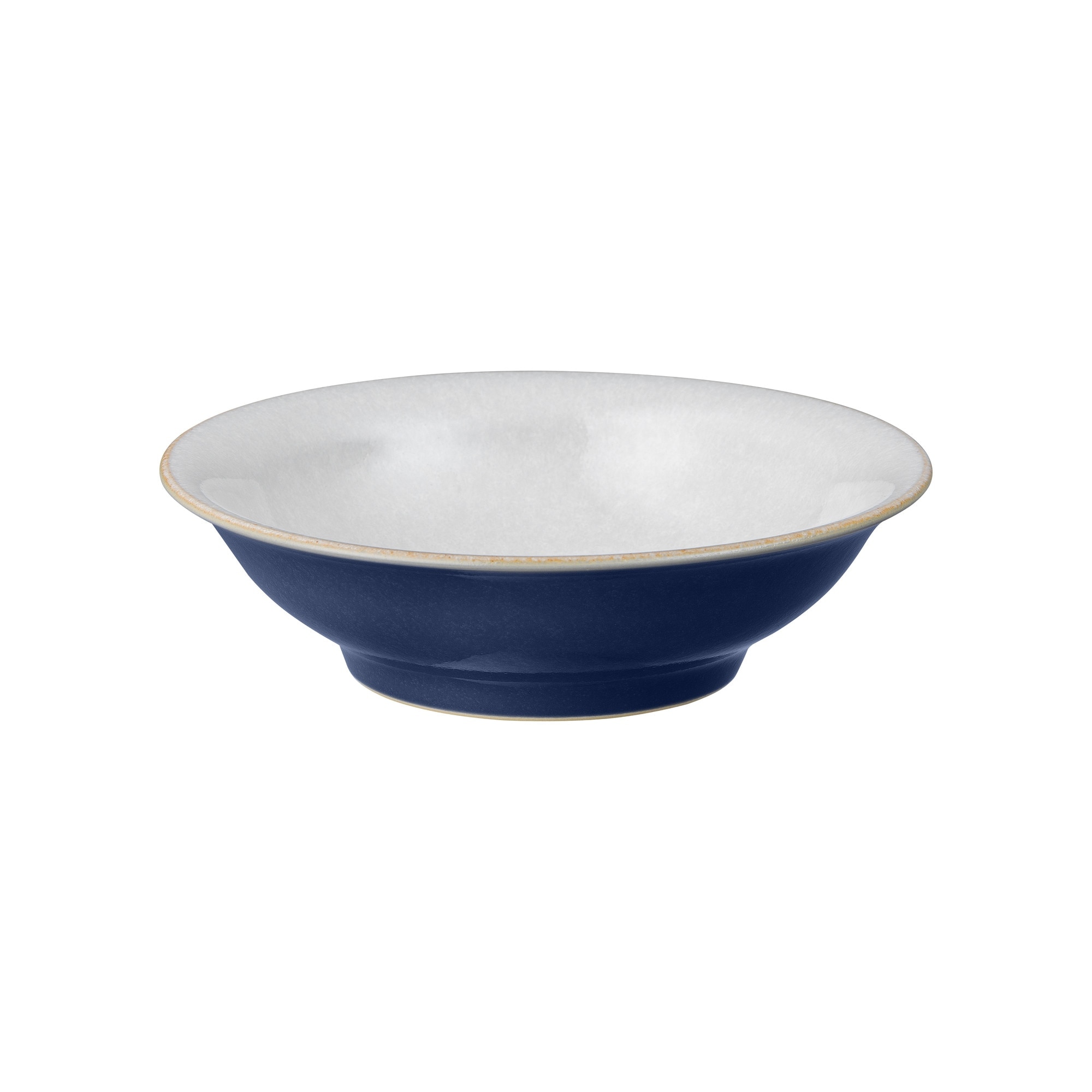 Product photograph of Elements Dark Blue Small Shallow Bowl Seconds from Denby Retail Ltd