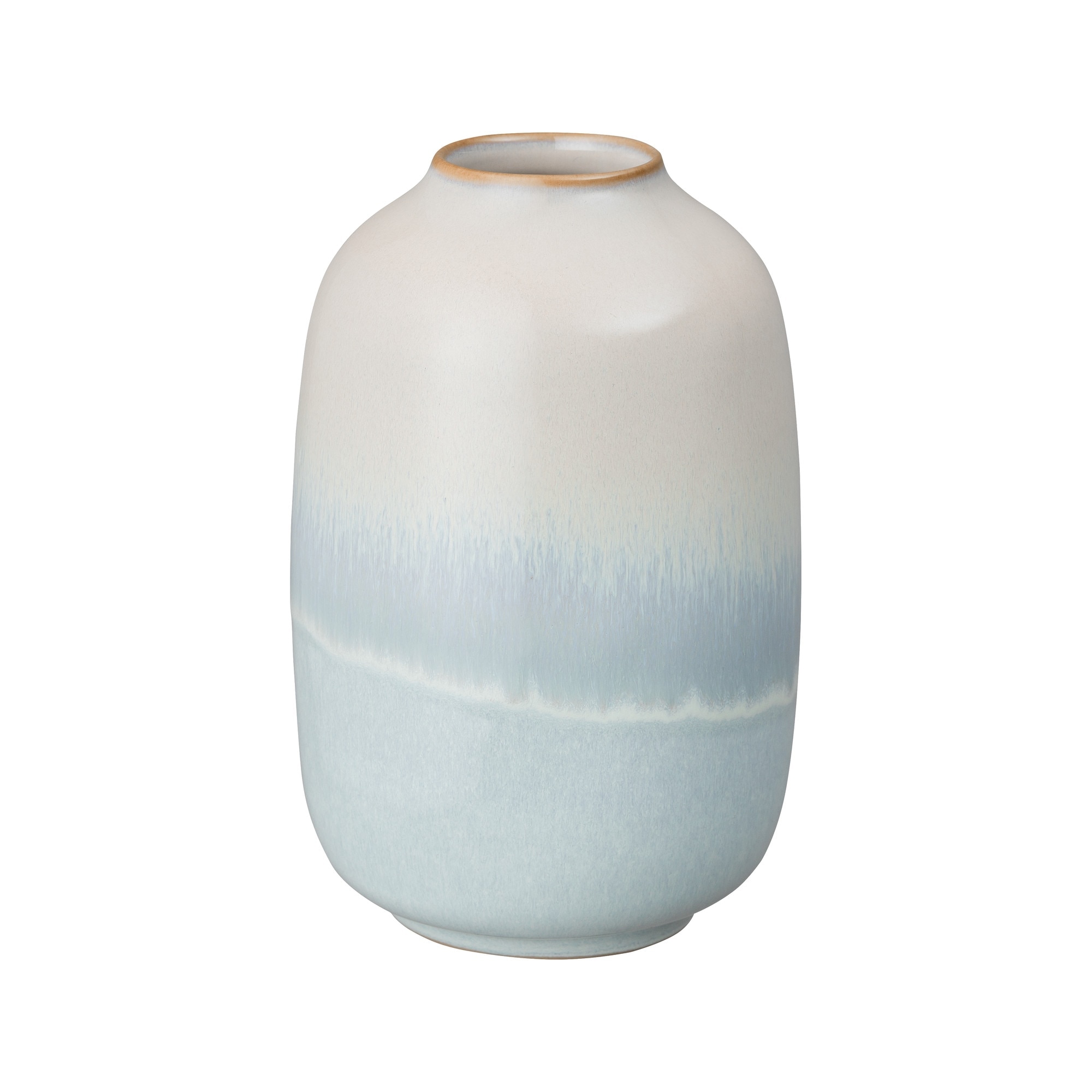 Product photograph of Quartz Rose Small Barrel Vase from Denby Retail Ltd