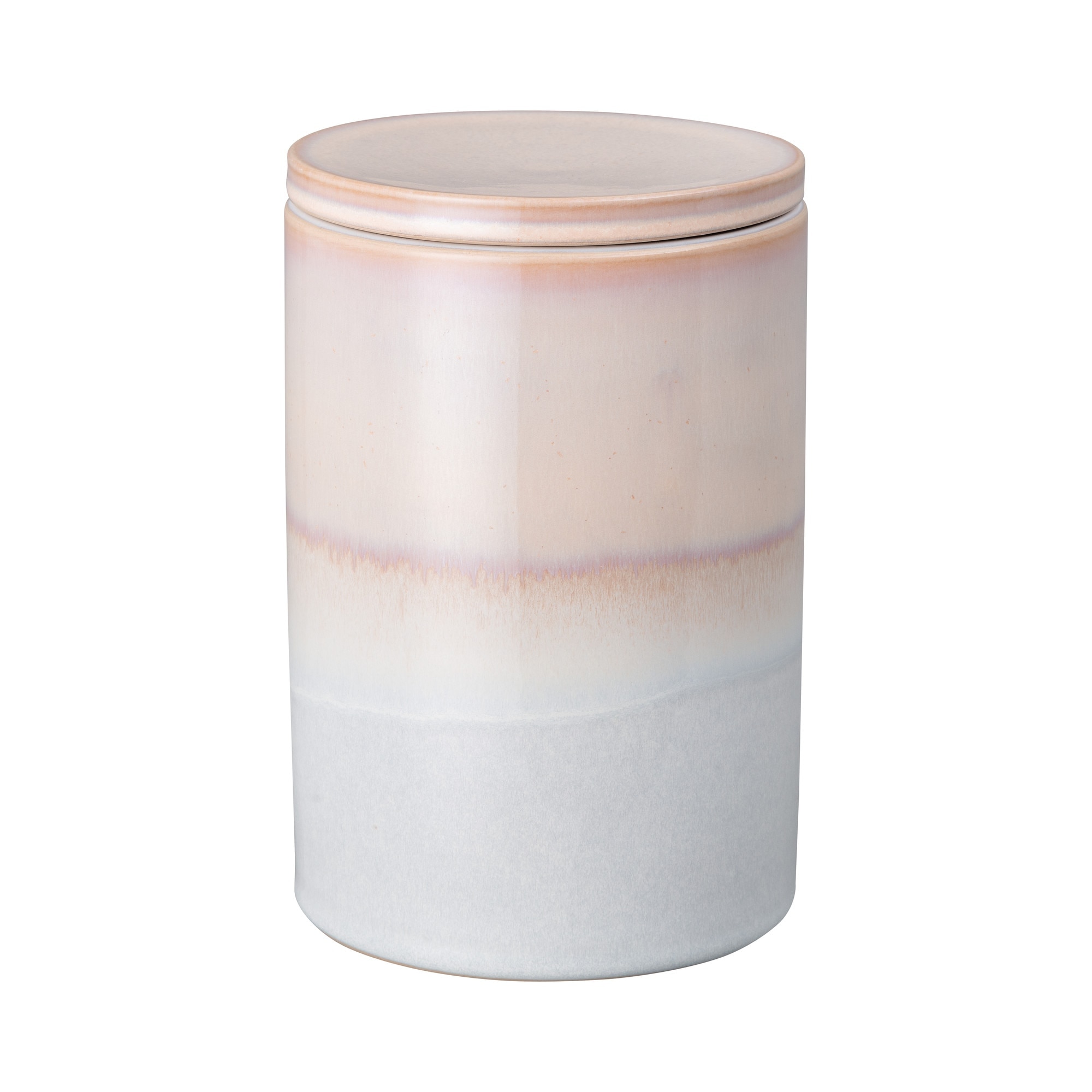 Product photograph of Quartz Rose Medium Lidded Jar from Denby Retail Ltd