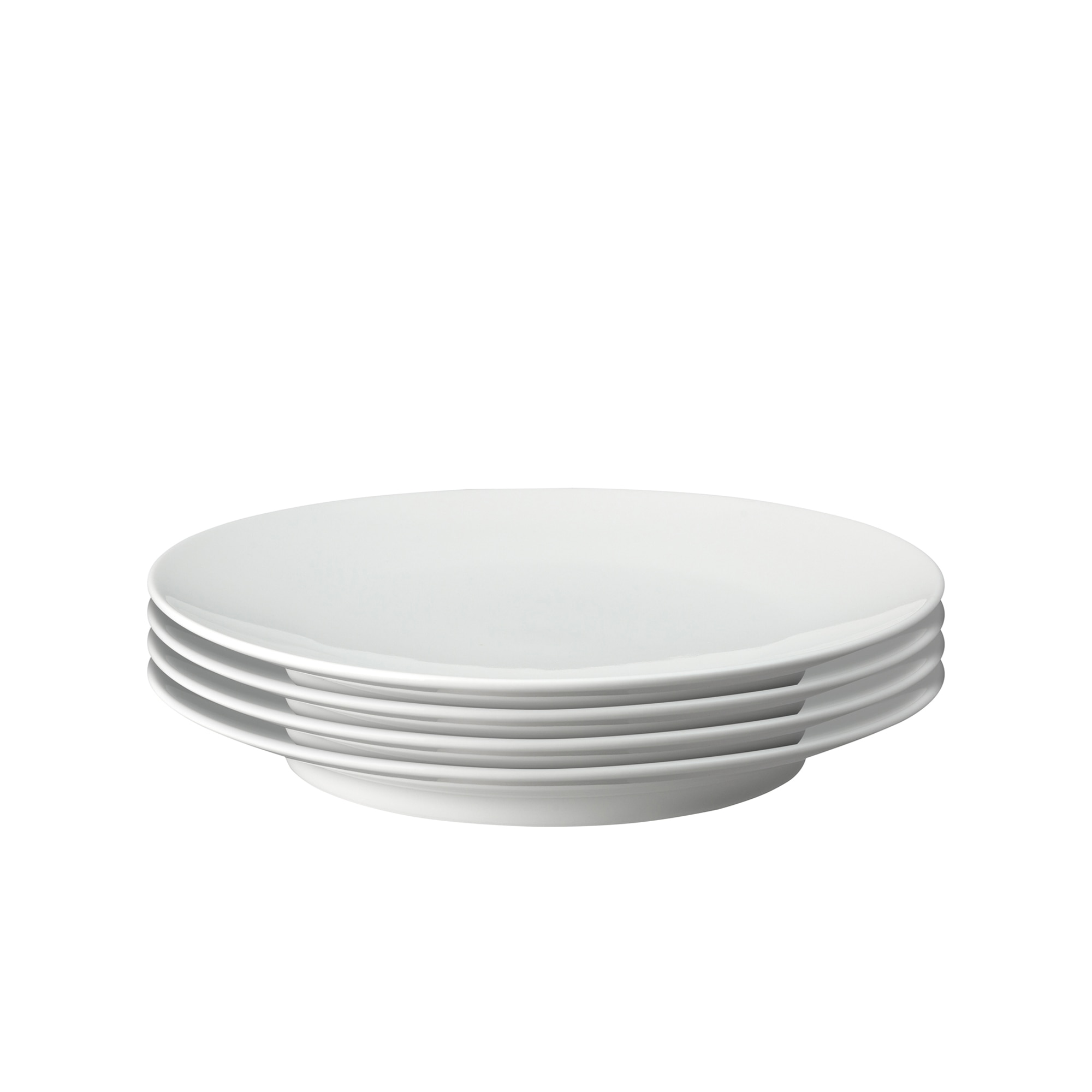 Product photograph of Porcelain Classic White Set Of 4 Medium Plates from Denby Retail Ltd