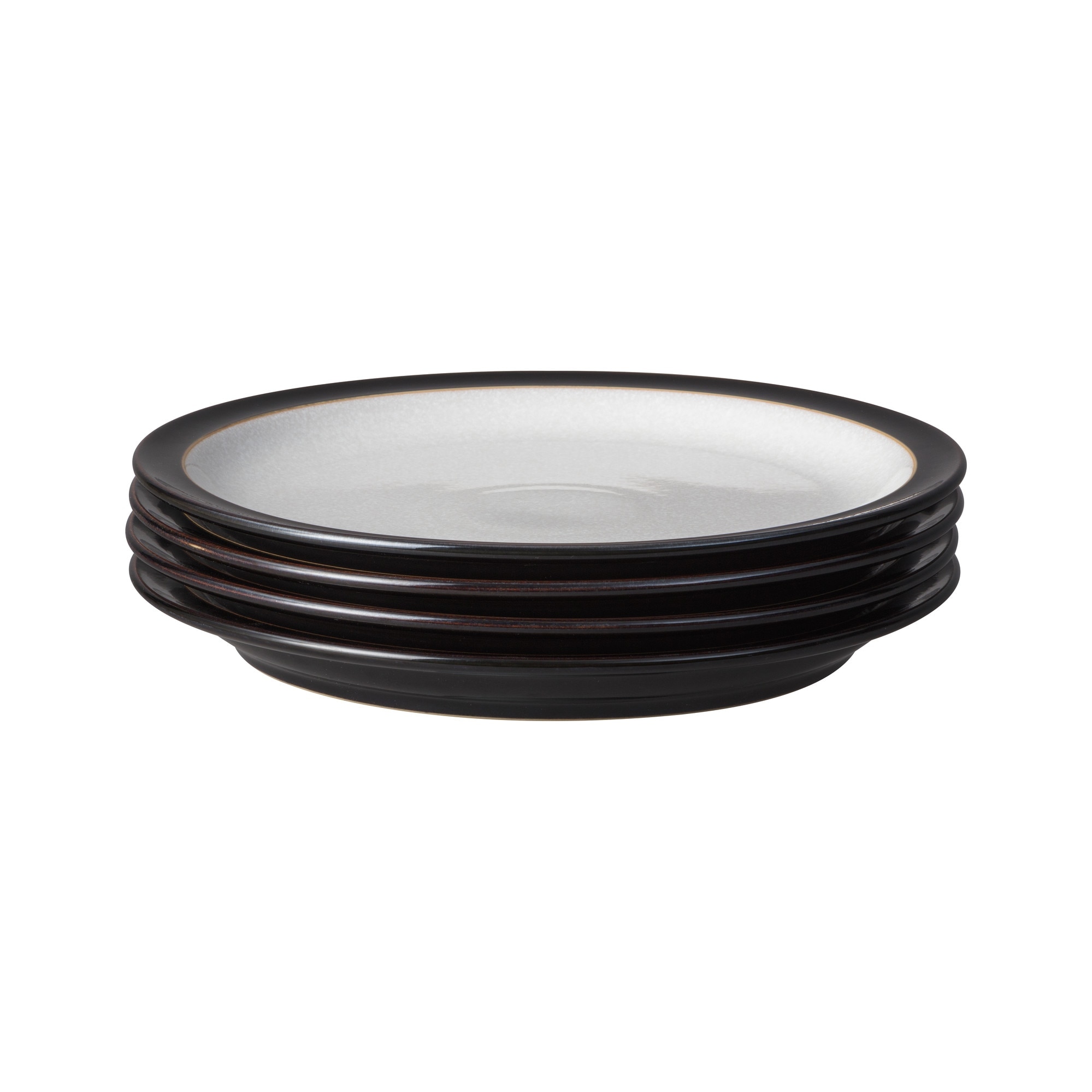 Product photograph of Elements Black 4pc Dinner Plate Set from Denby Retail Ltd