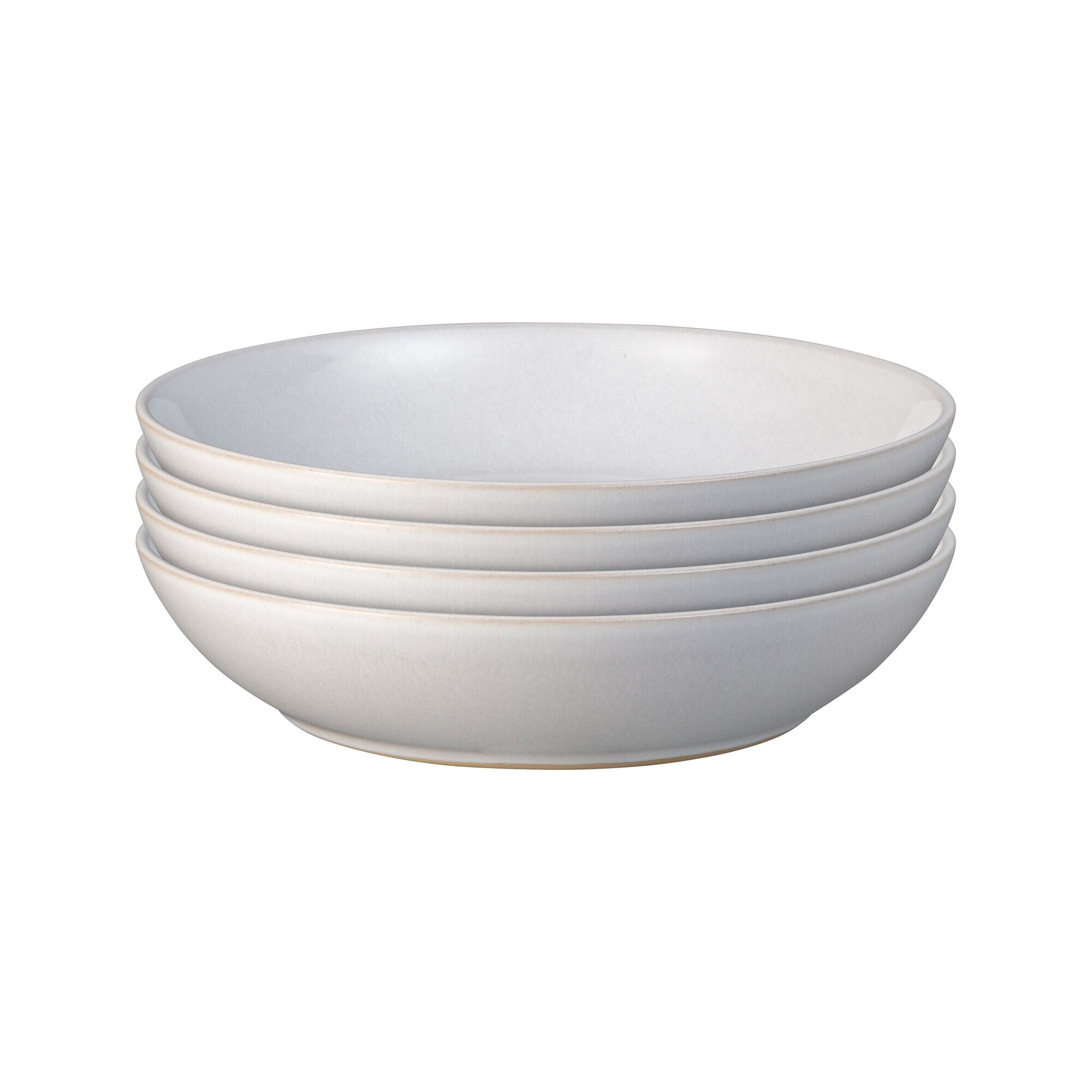 Product photograph of Elements Stone White Set Of 4 Pasta Bowls from Denby Retail Ltd