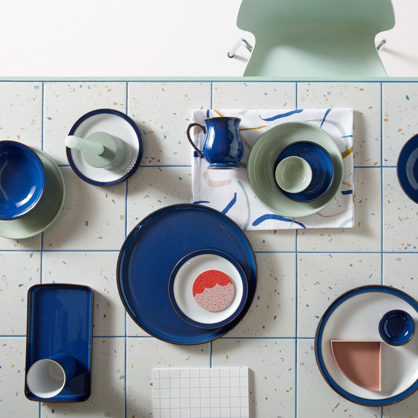 Imperial Blue Small Rectangular Platter