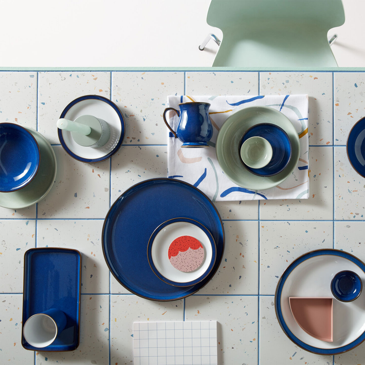 Imperial Blue Small Rectangular Platter