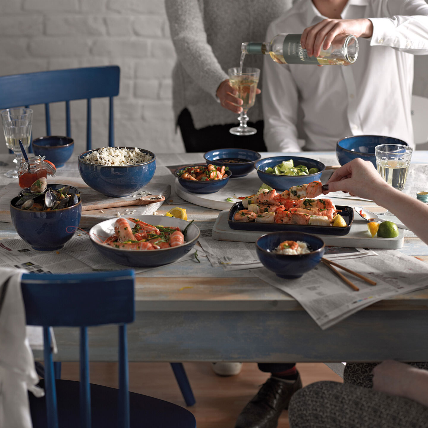 Imperial Blue Small Rectangular Platter