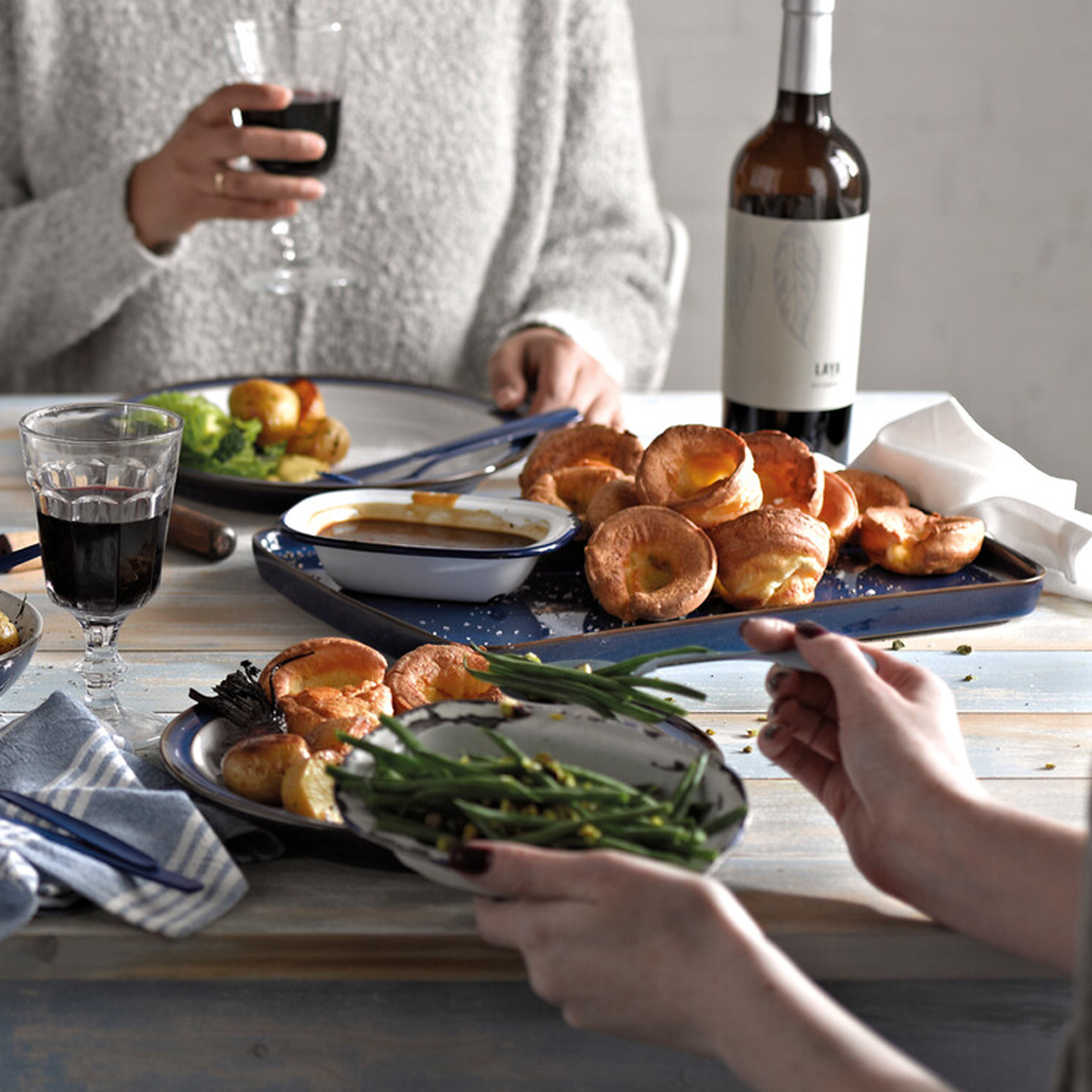 Imperial Blue Large Rectangular Platter