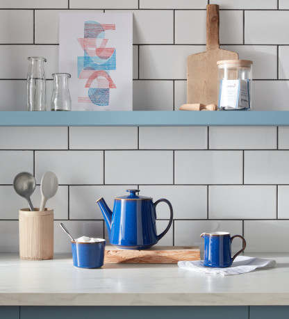 Imperial Blue Straight Teapot