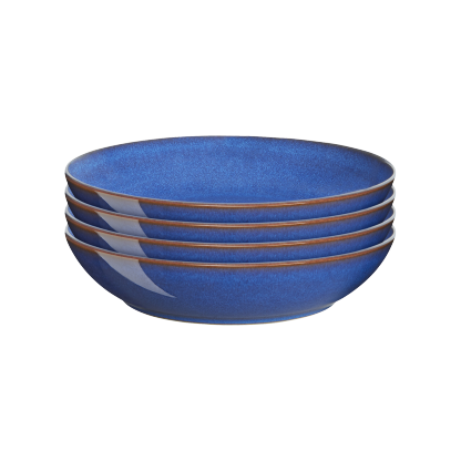Imperial Blue Alt Pasta Bowls - Set Of 4