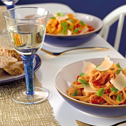 Imperial Blue Pasta Bowls - Set Of 4