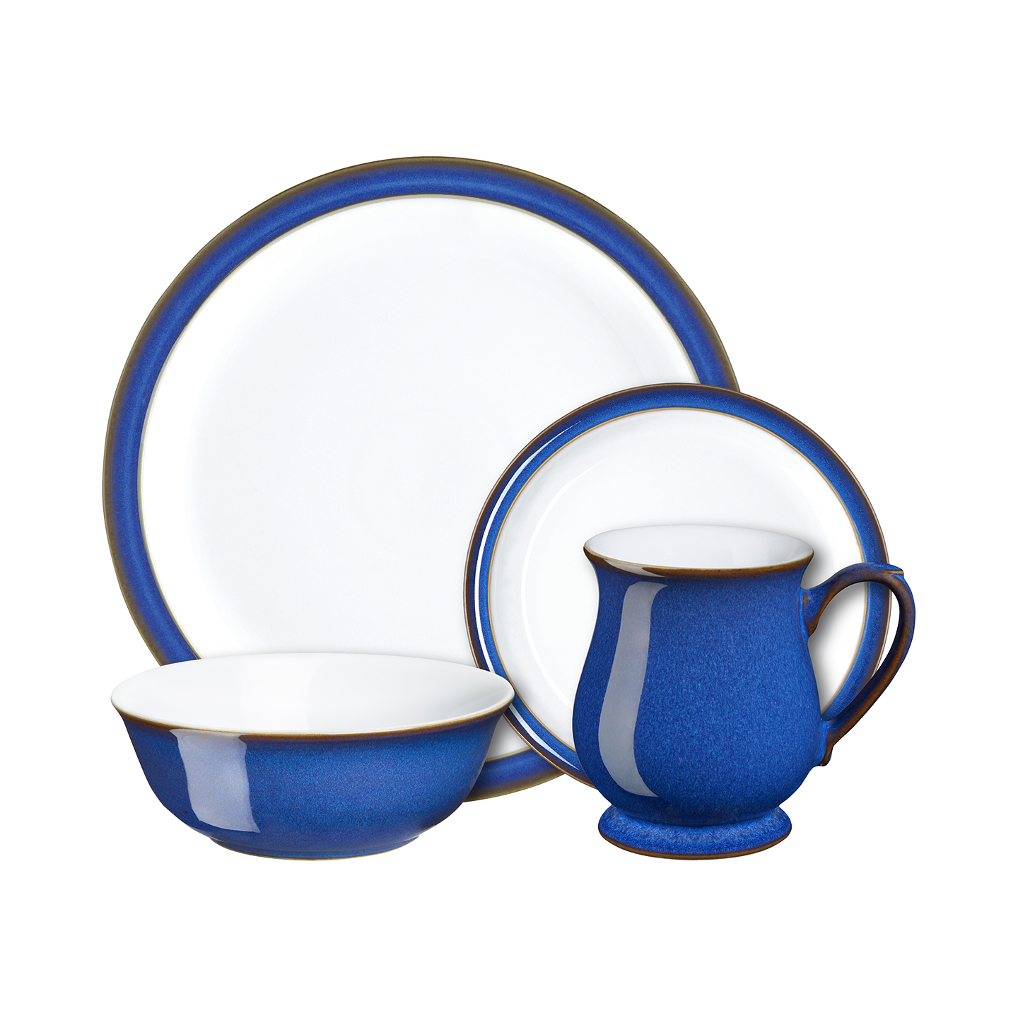 Imperial Blue 4 Piece Dinner Set