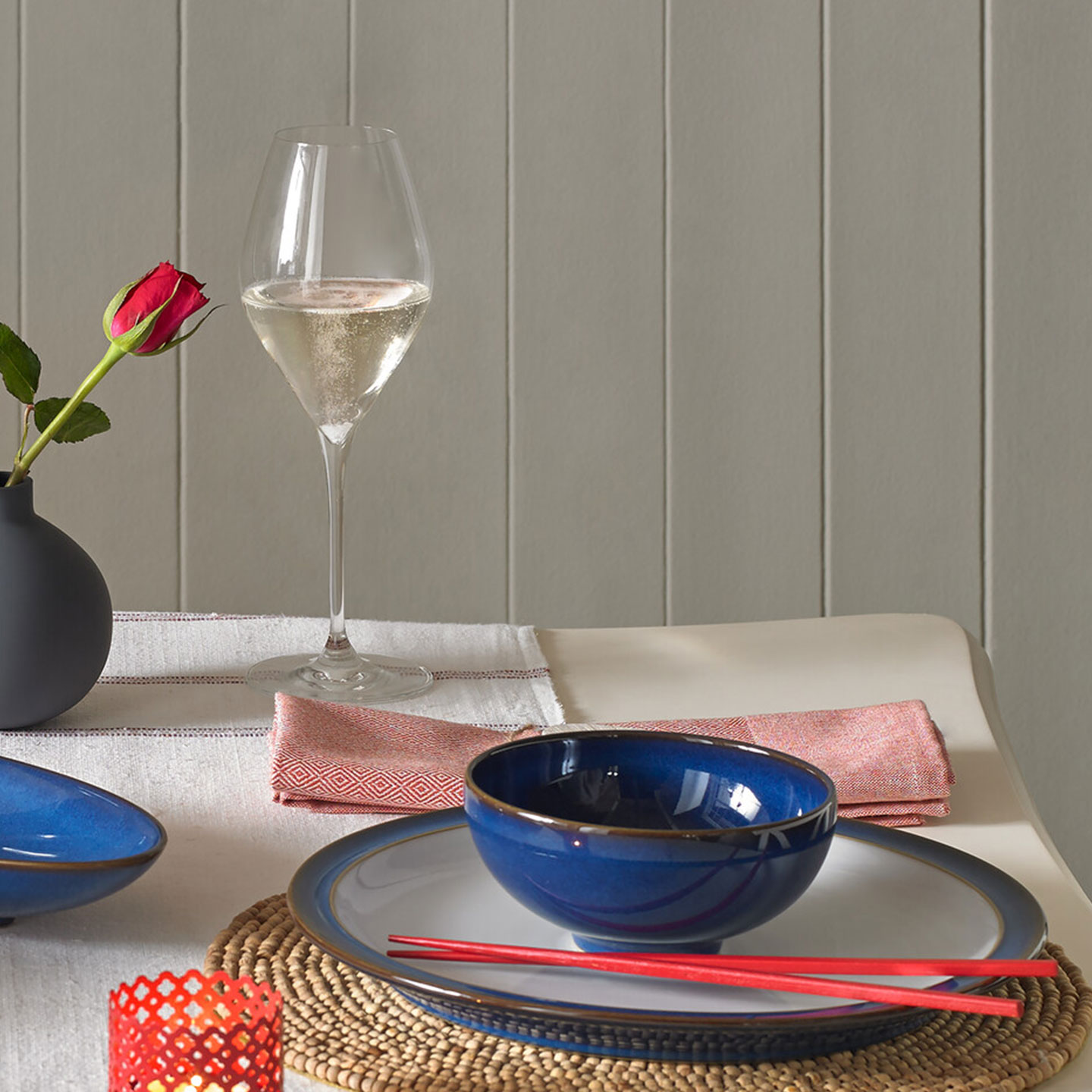 Imperial Blue Dinner Plates - Set Of 4