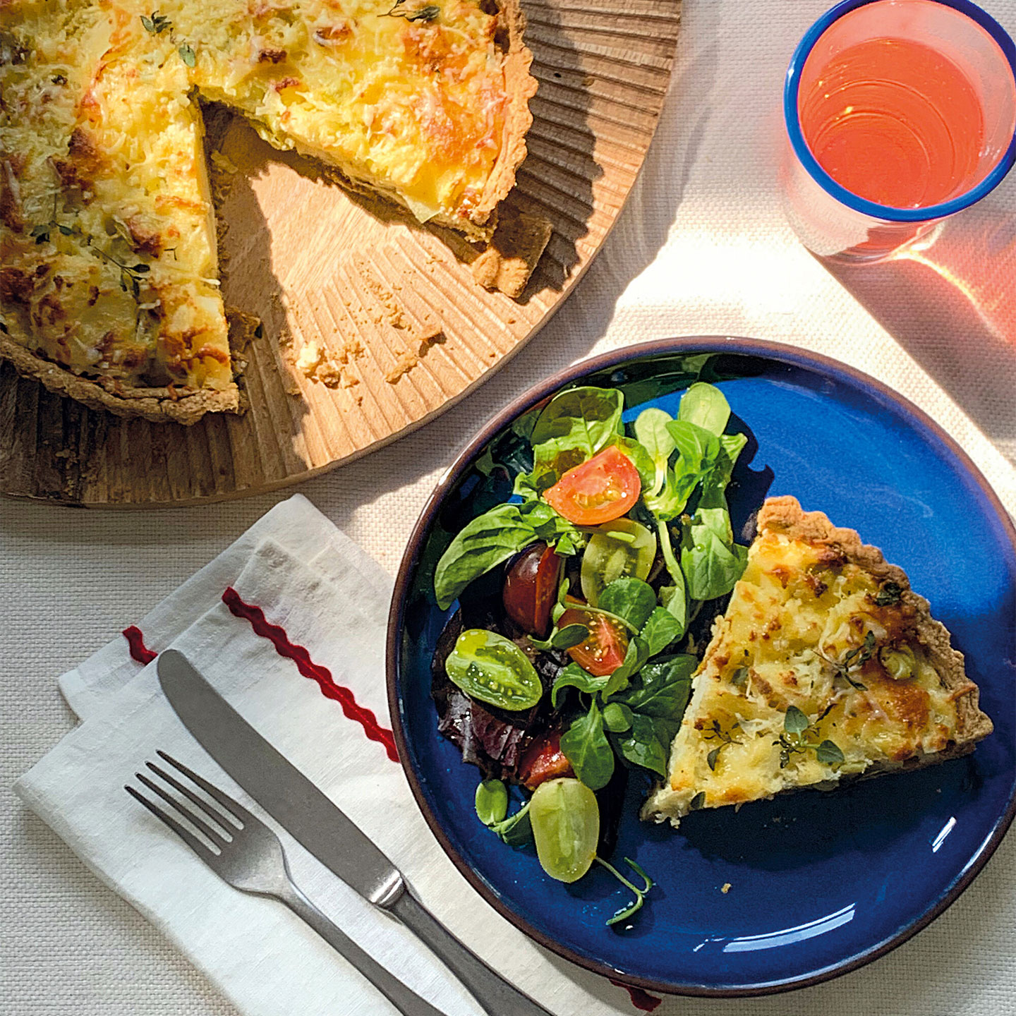 Imperial Blue Coupe Medium Plates - Set Of 4