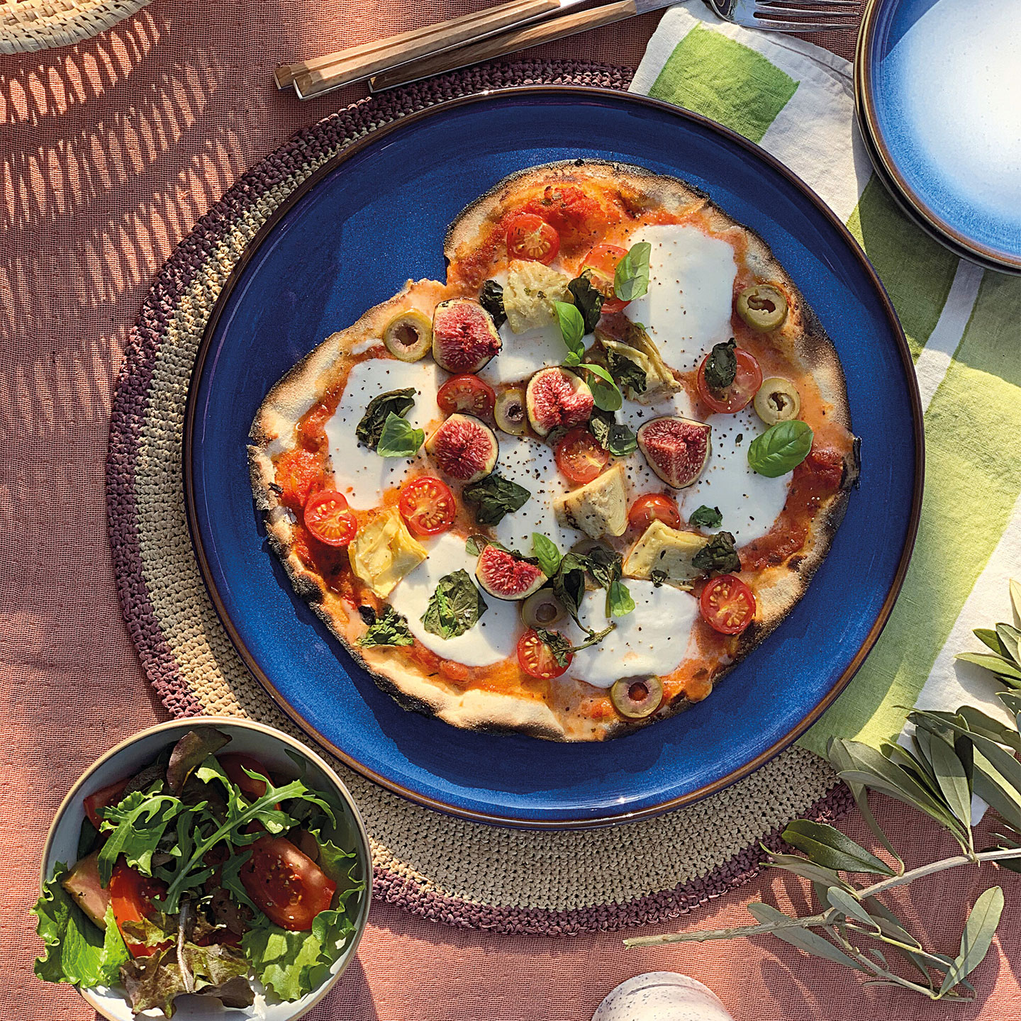 Imperial Blue Coupe Dinner Plates - Set Of 4