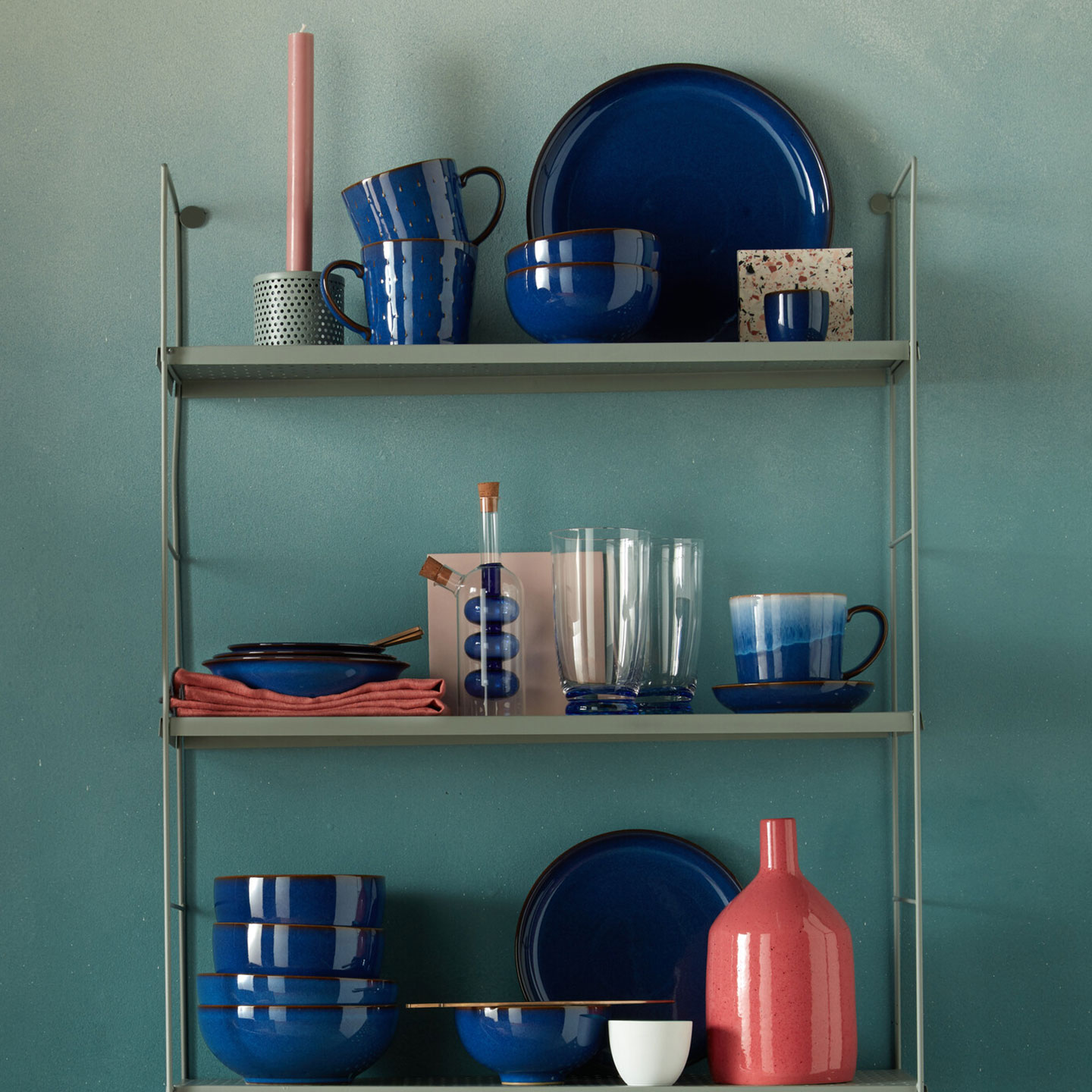 Imperial Blue Coupe Dinner Plates - Set Of 4