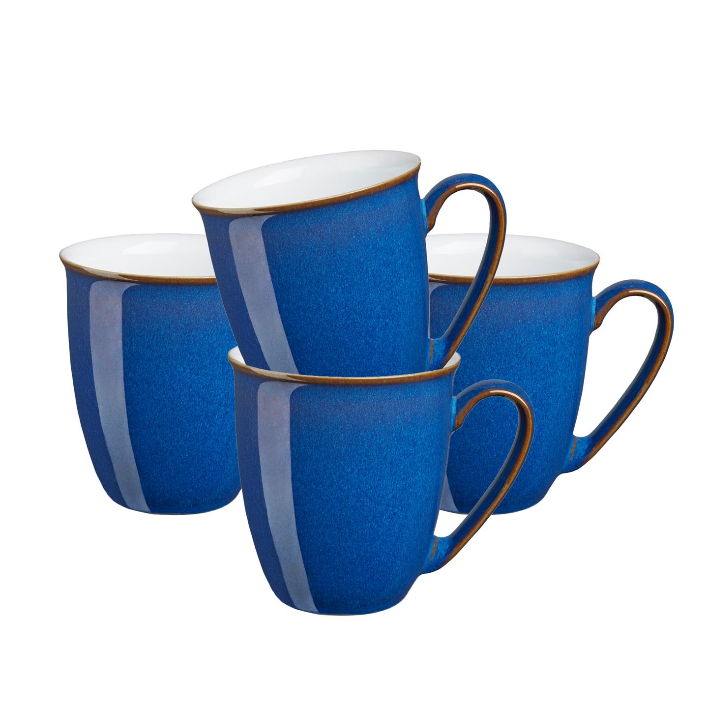 Imperial Blue Set Of 4 Coffee Beakers/Mugs (Usa)
