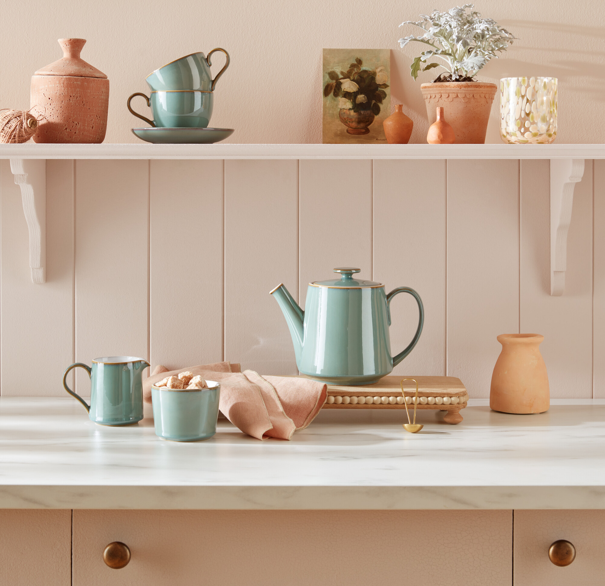 Regency Green Straight Teapot