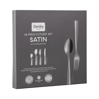 Satin 24 Piece Cutlery Set