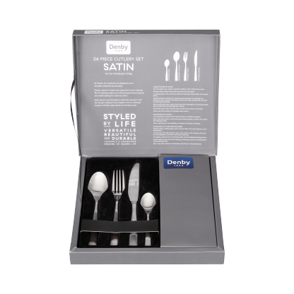 Satin 24 Piece Cutlery Set