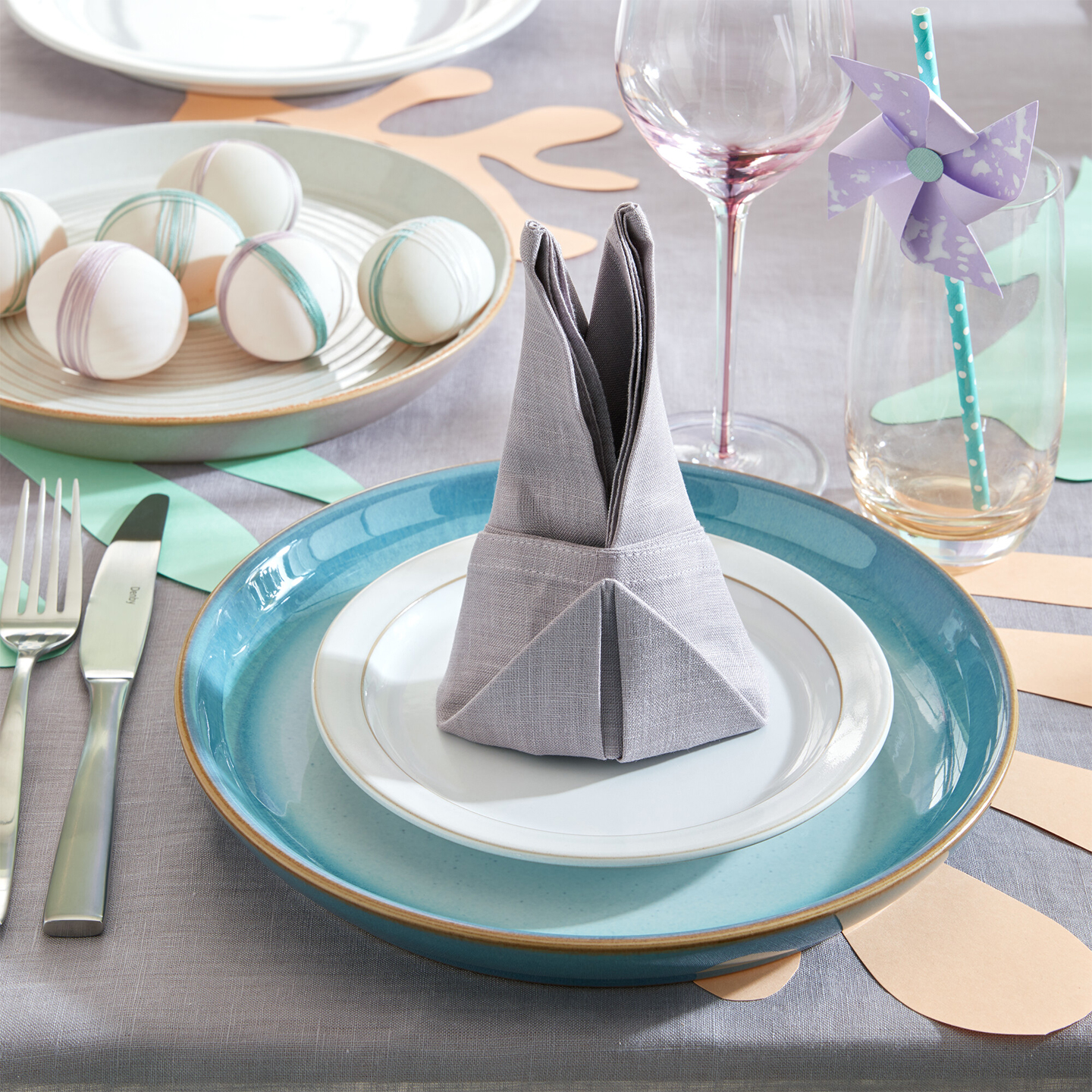 Azure Haze Coupe Dinner Plate