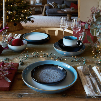 Azure Haze Coupe Dinner Plate