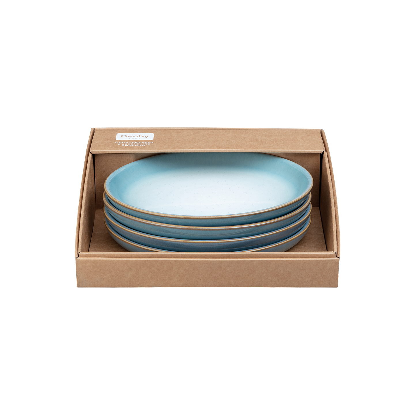 Azure Haze Coupe Medium Plates - Set Of 4
