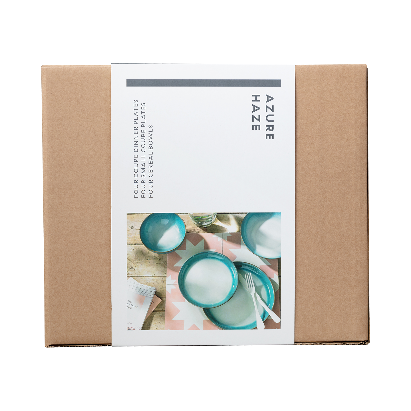 Azure Haze 12 Piece Coupe Dinner Set