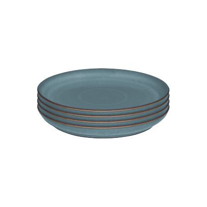 Azure Coupe Medium Plates - Set Of 4