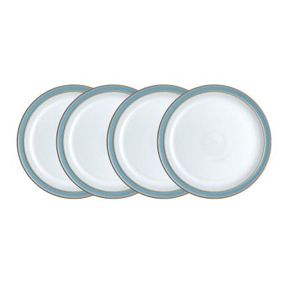 Azure Rimmed Set Of 4 Medium Plates (Usa)