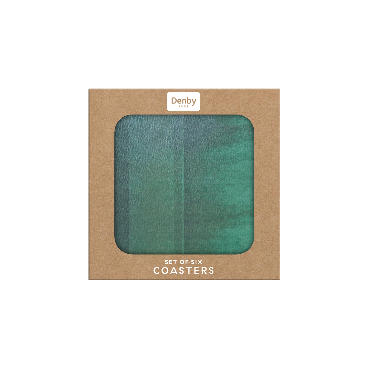 Colours Green Coasters - Set Of 6
