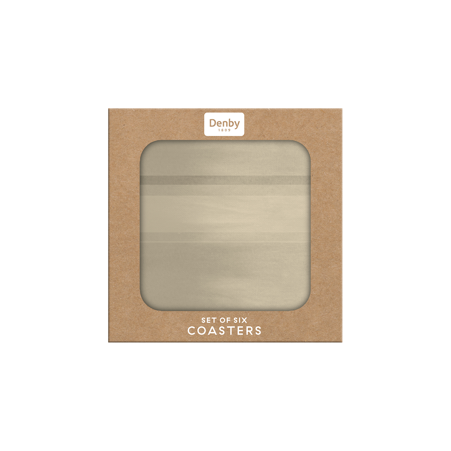 Colours Natural Coasters - Set Of 6