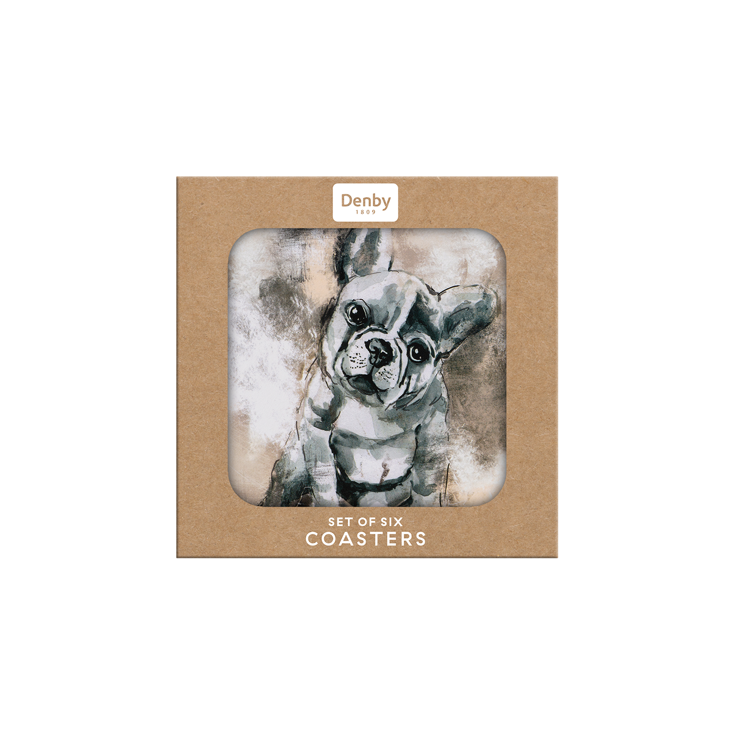 French Bull Dog Coasters Pack Of 6