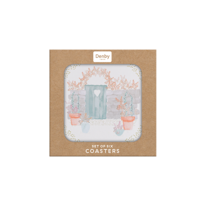 Walled Garden Round Coasters Pack Of 6