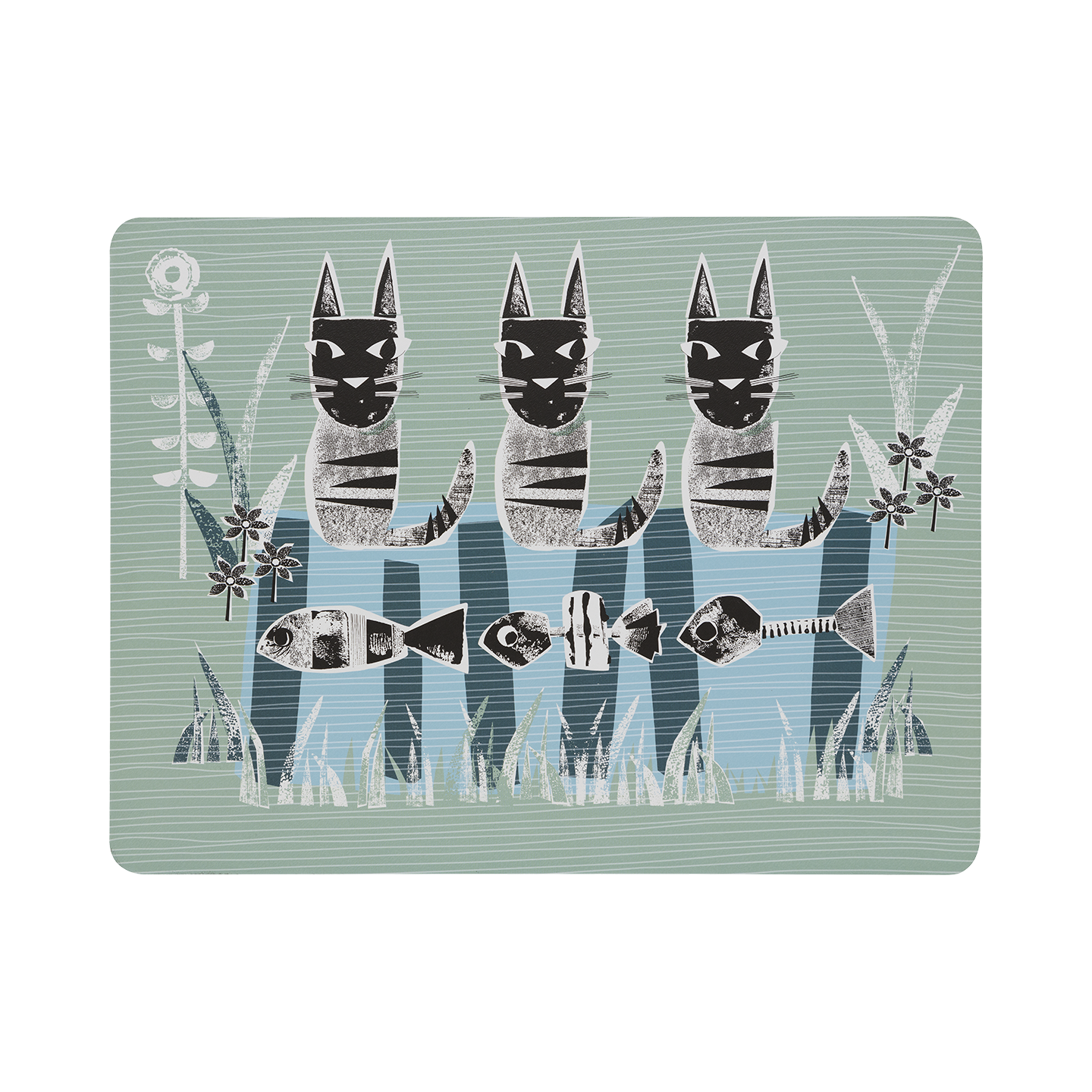 Cat Placemats - Set Of 6
