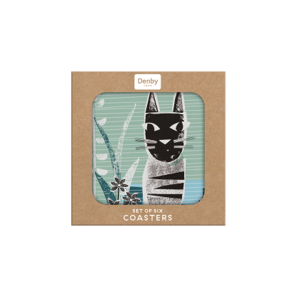 Cat Coasters - Set Of 6