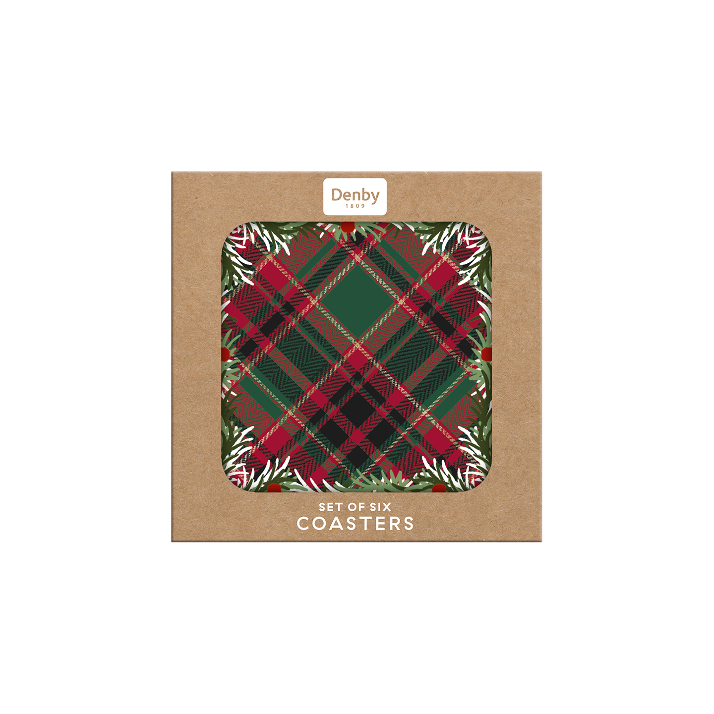 Noel Tartan Coasters - Set Of 6