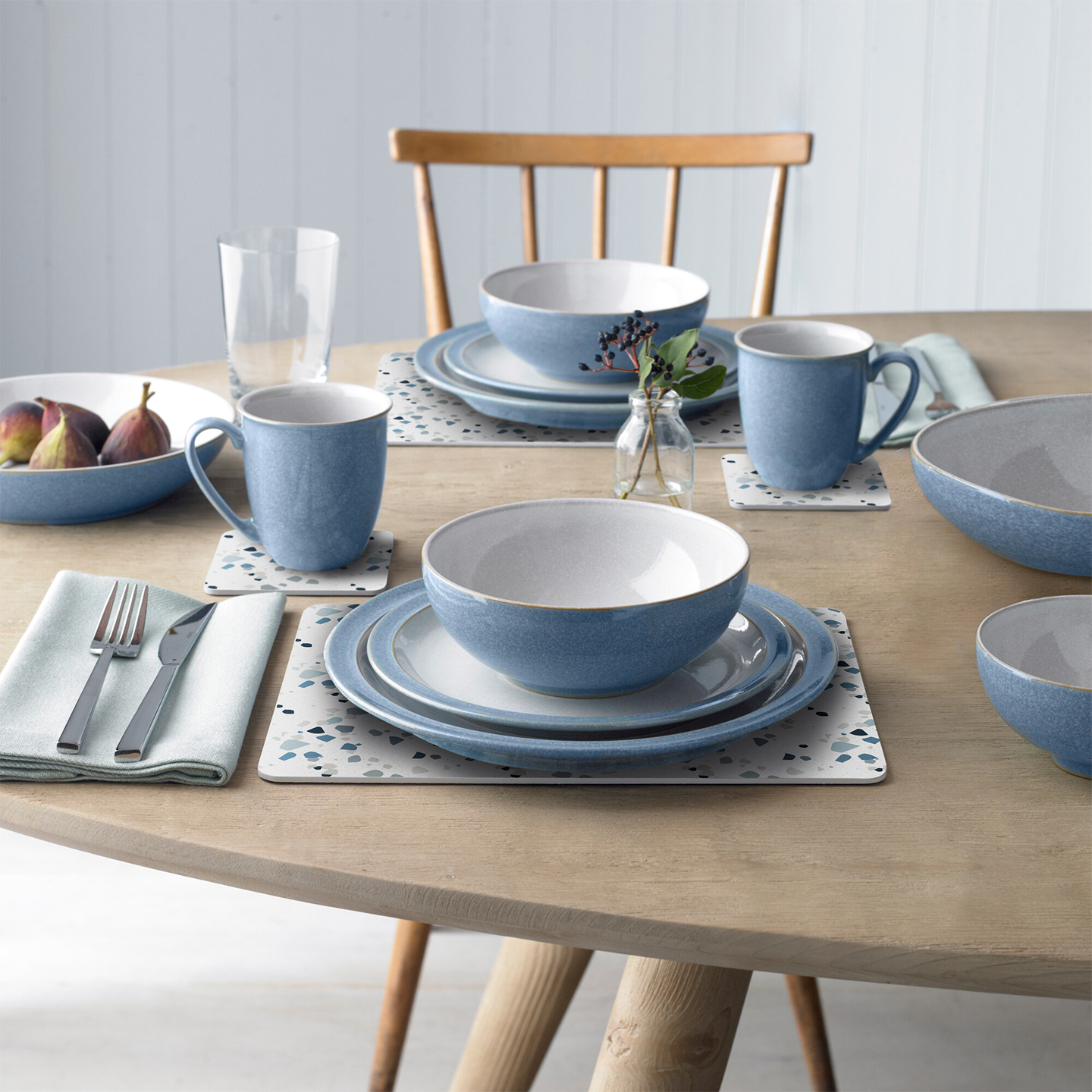 Elements Blue 12 Piece Dinner Set