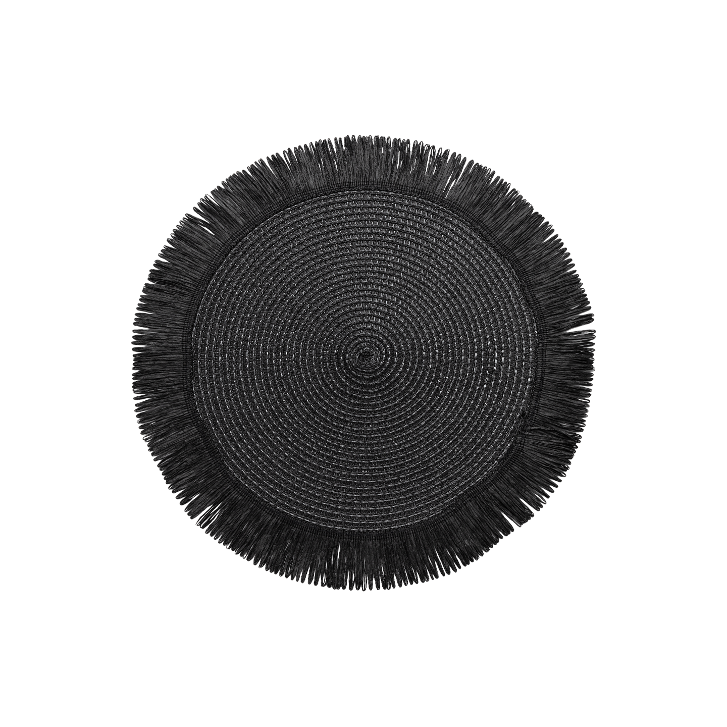Denby Black Natural Round Set Of 4 Placemats