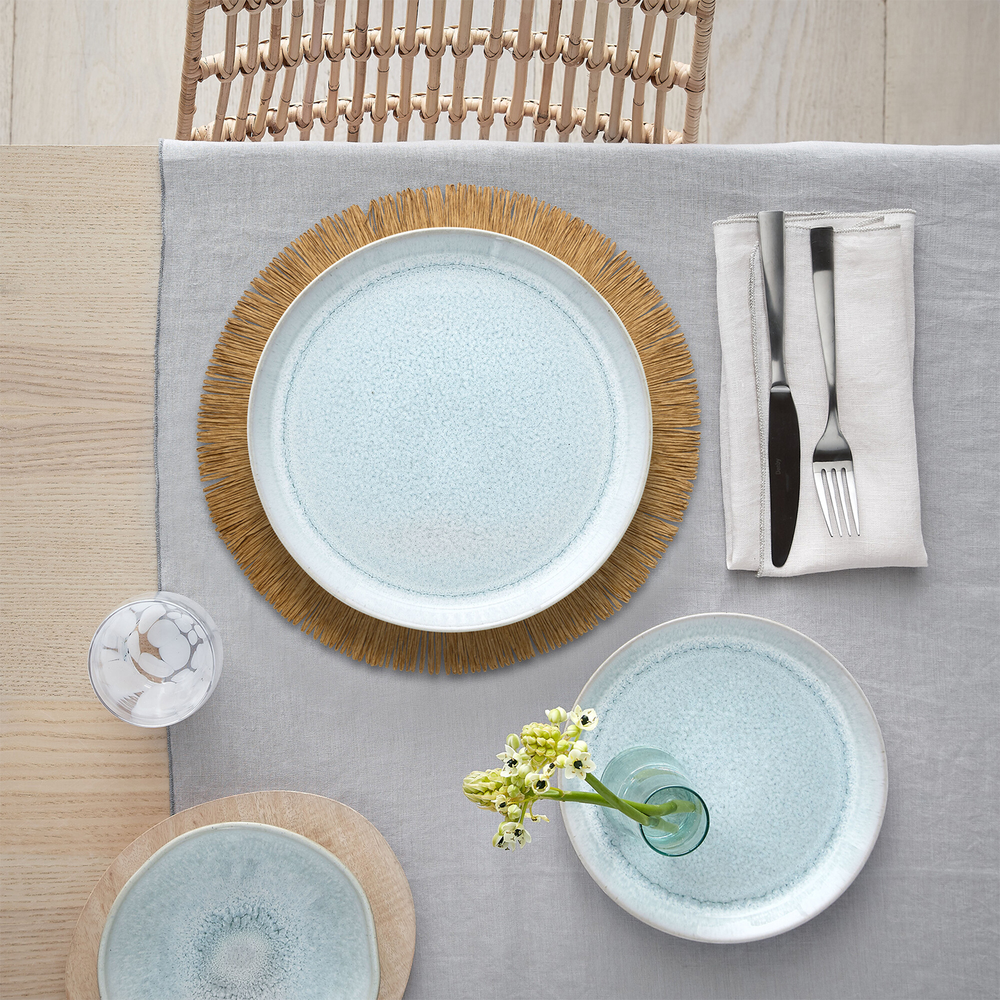 Denby Tan Natural Round Set Of 4 Placemats