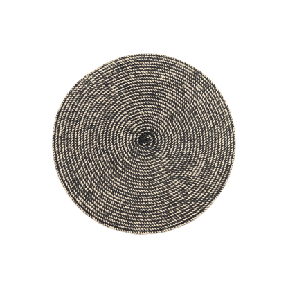 Denby Black Cotton Set Of 4 Placemats