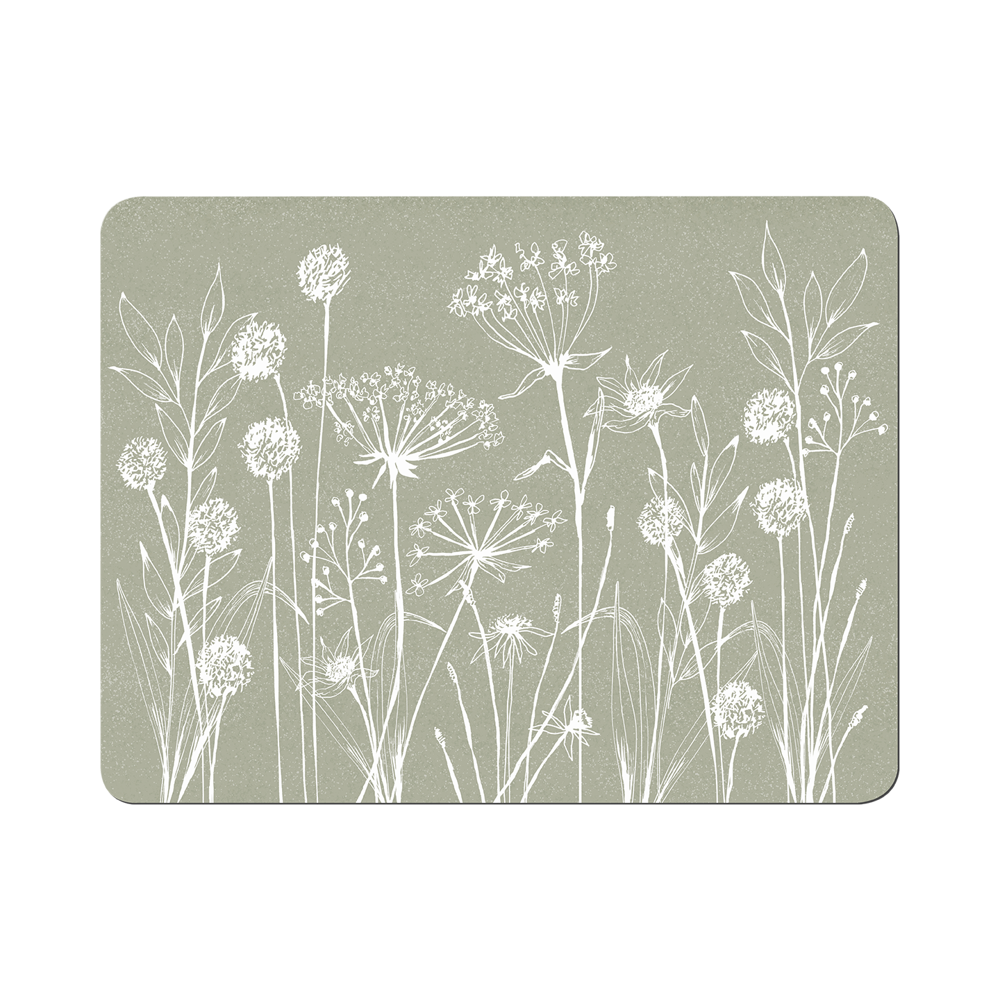 Denby Wild Flowers Sage Green Set Of 6 Placemats