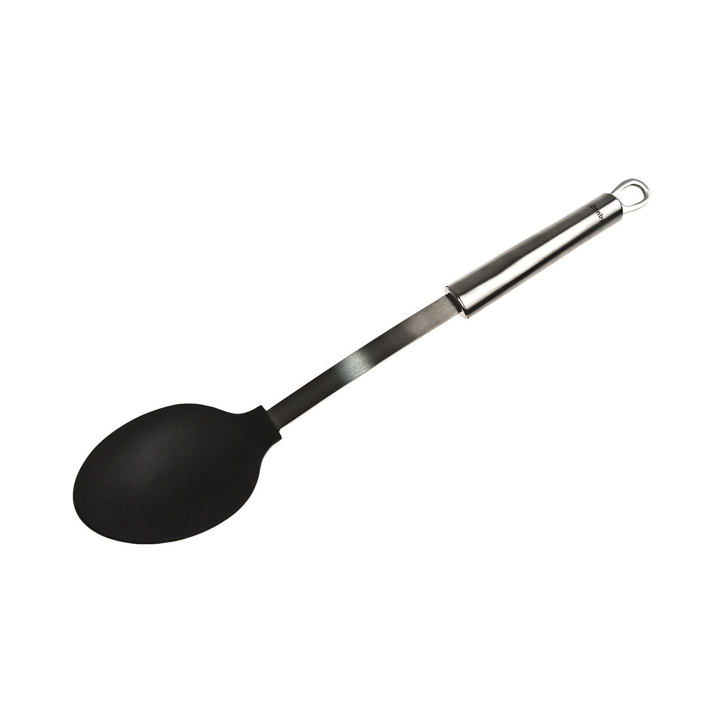 Black Silicone Head Serving Spoon