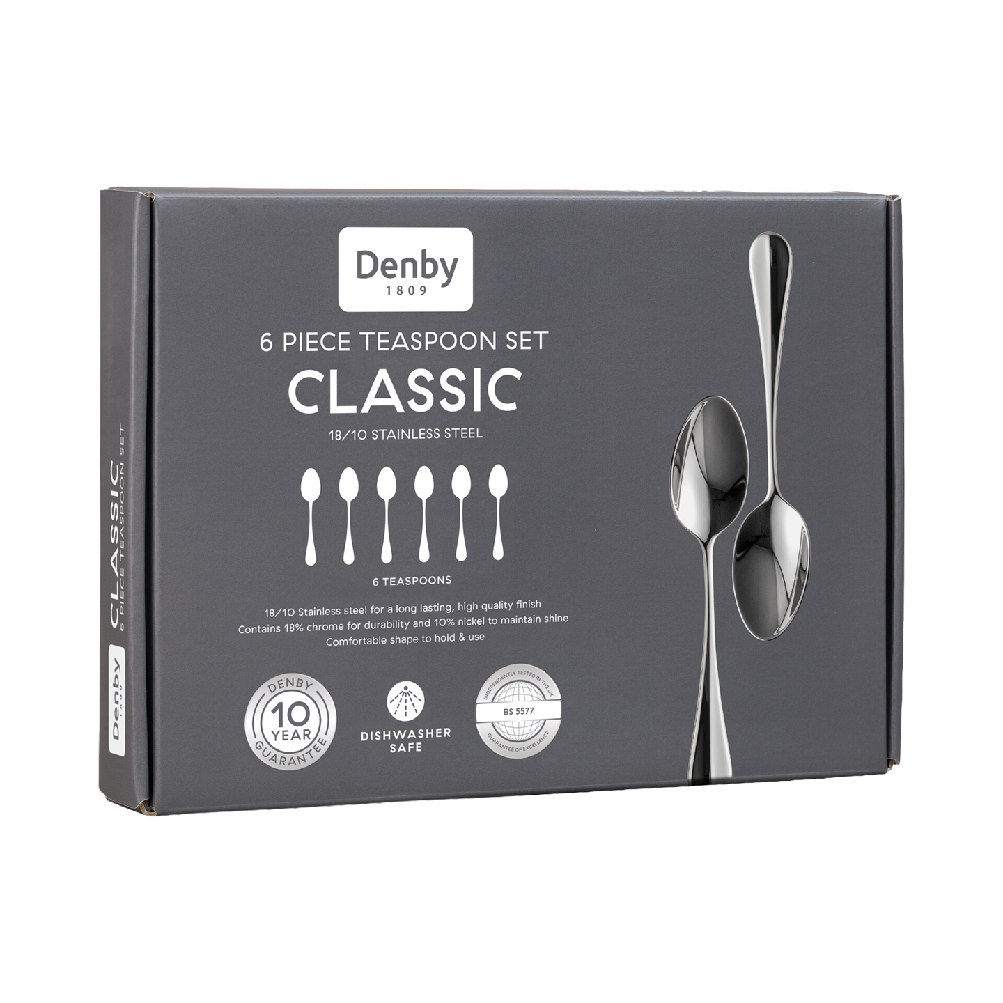 Denby Classic 6 Piece Teaspoon Set