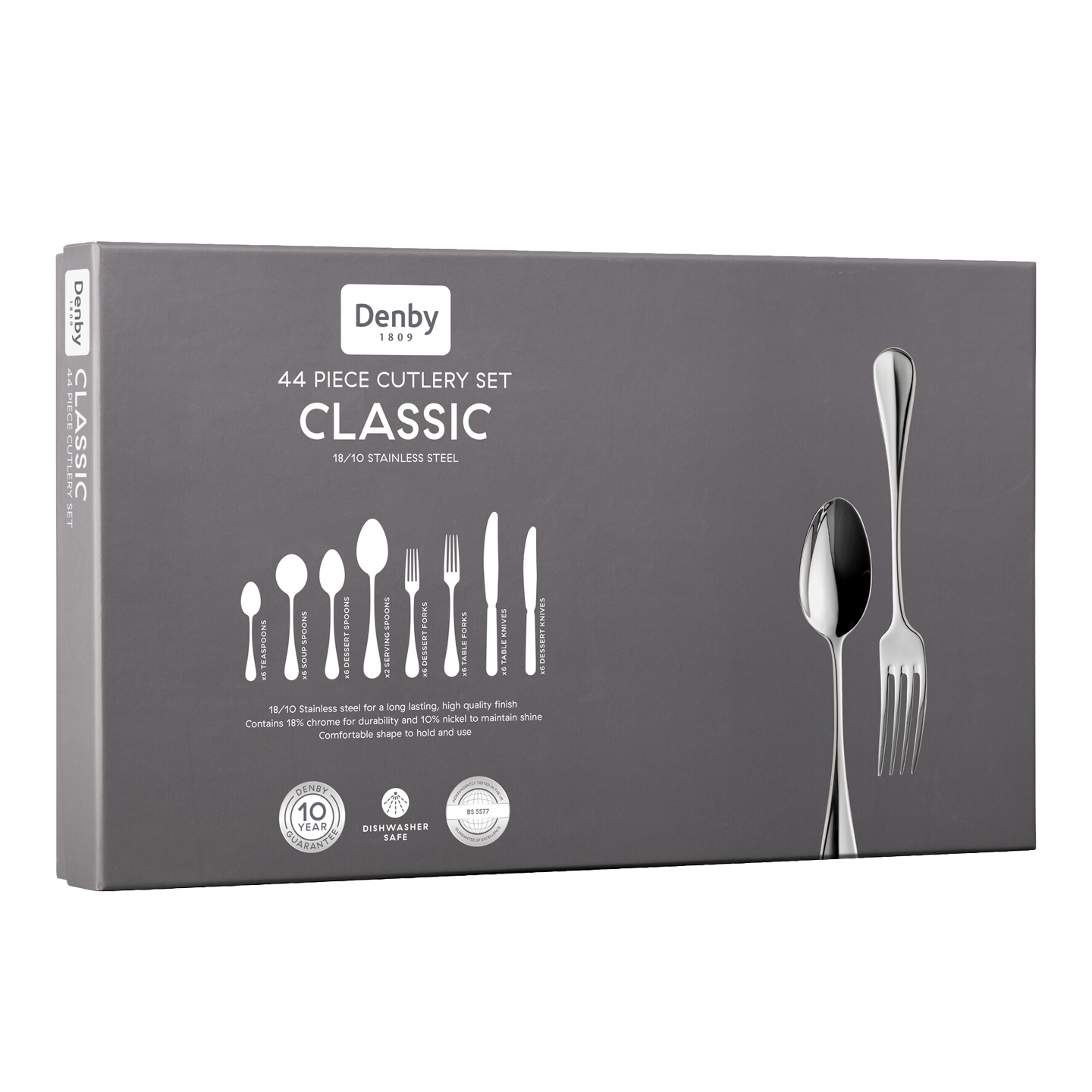 Denby Classic 44 Piece Cutlery Set