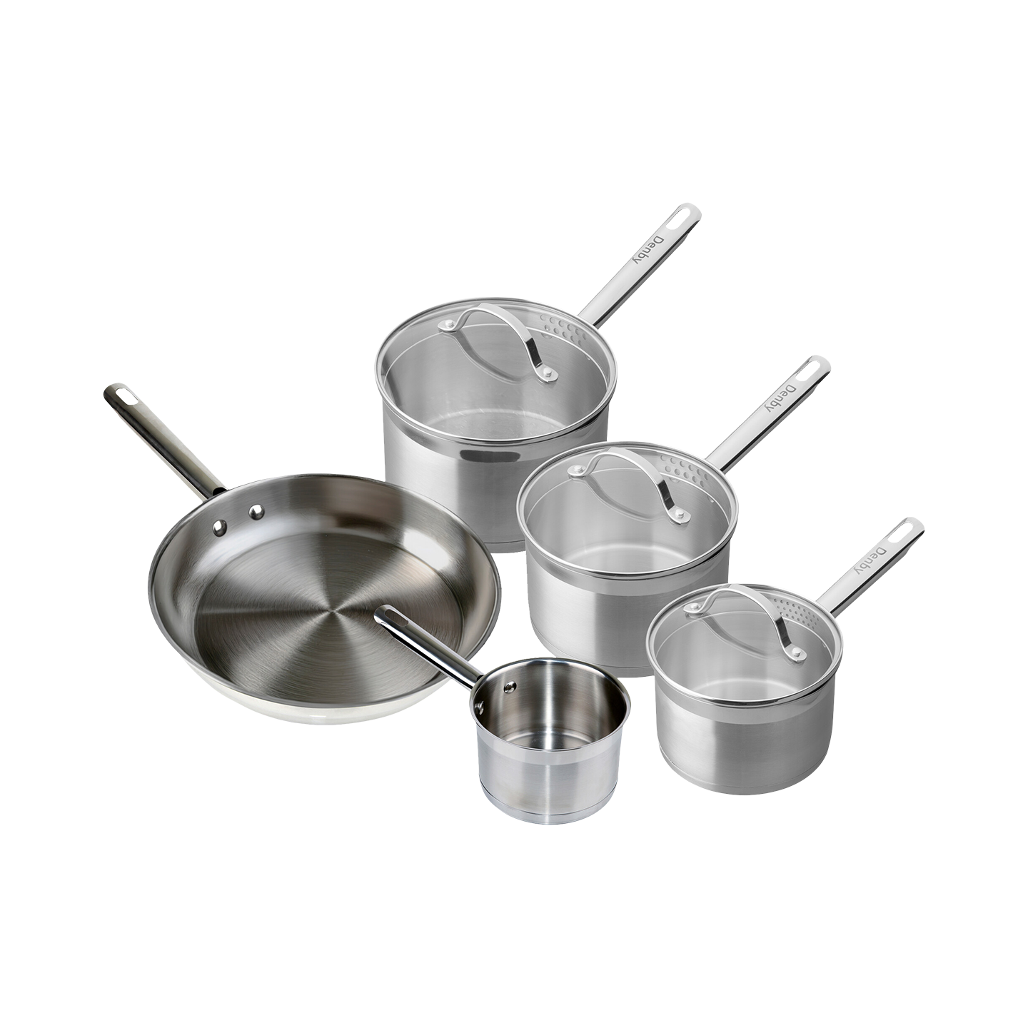Stainless Steel 5 Piece Pan Set (Uncoated)
