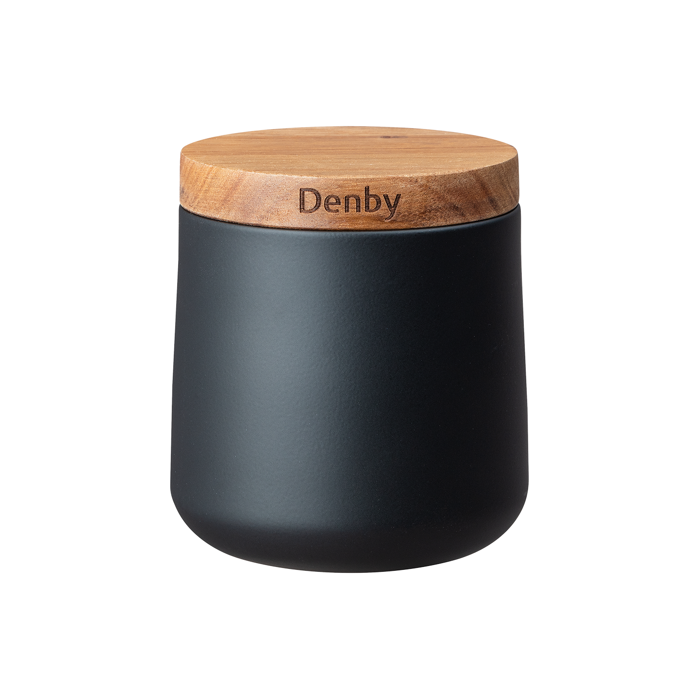Denby Set Of 3 Black Storage Canisters
