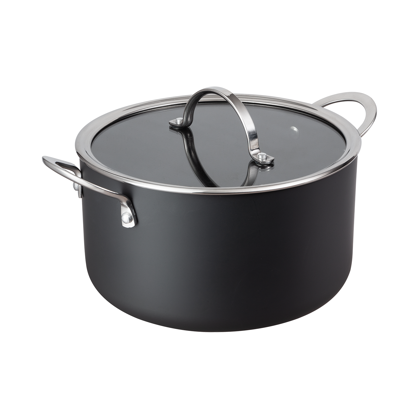 Hard Anodised 24cm Casserole Induction Base (with lid)